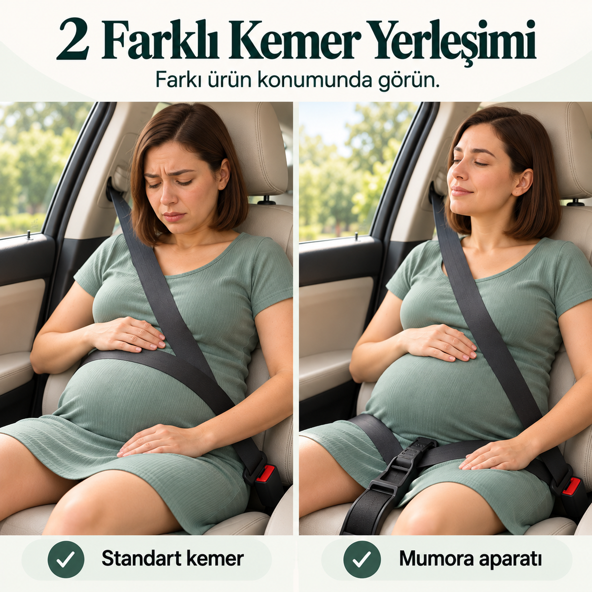 Hamile Emniyet Kemeri Aparatı Hamilelik Konfor Kemeri