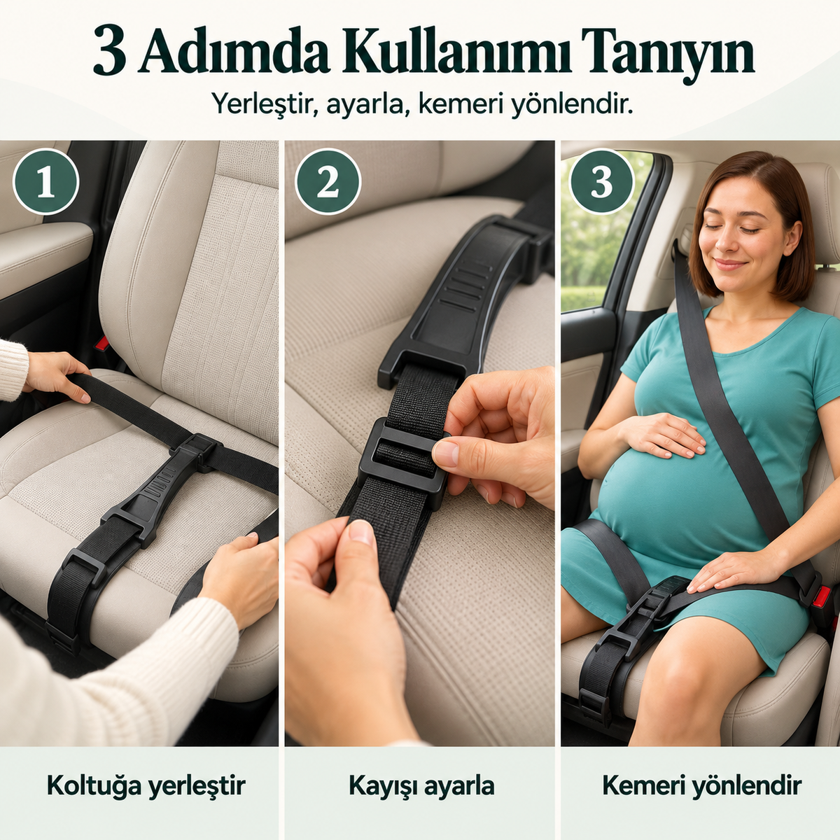 Hamile Emniyet Kemeri Aparatı Hamilelik Konfor Kemeri