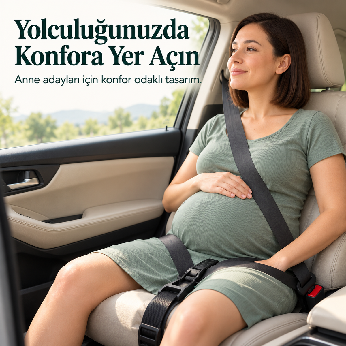 Hamile Emniyet Kemeri Aparatı Hamilelik Konfor Kemeri